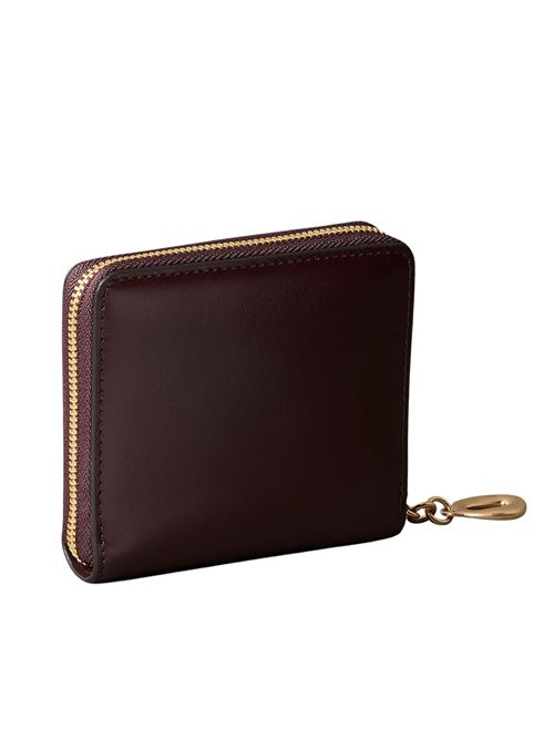 Portafoglio in pelle prugna Calvin Klein | LV04F1044GBAP